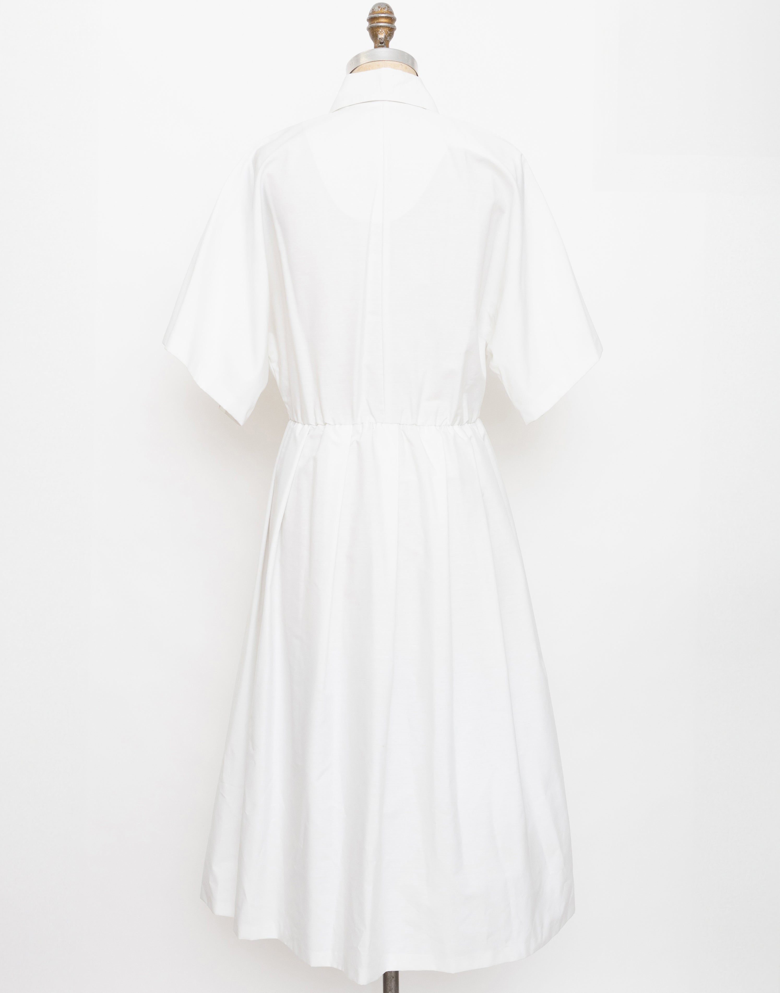 1980s Eileen Scott Dallas white dress with floral detail 3