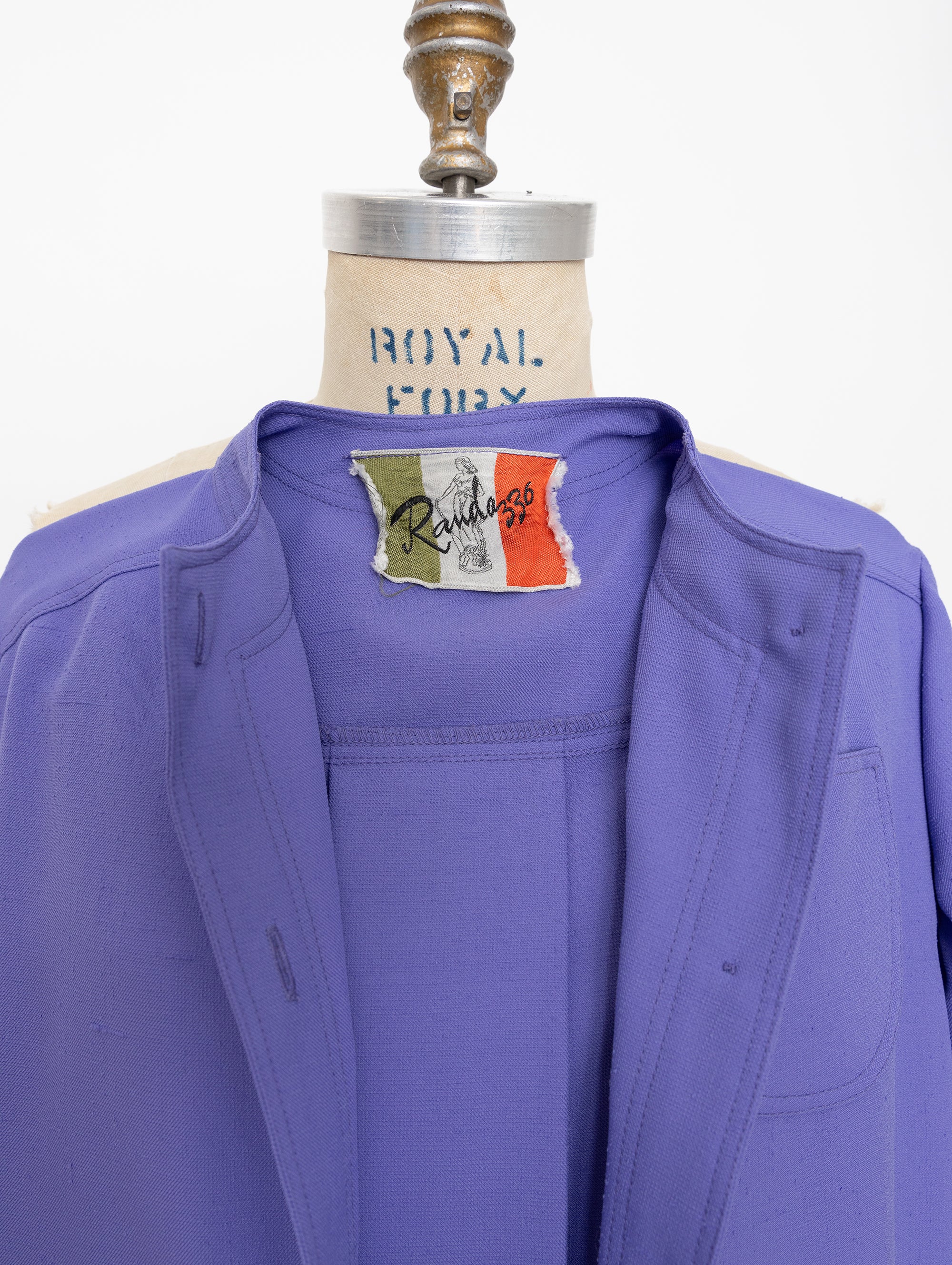 60s randazzo lilac long sleeve shirt dress with pockets and belt