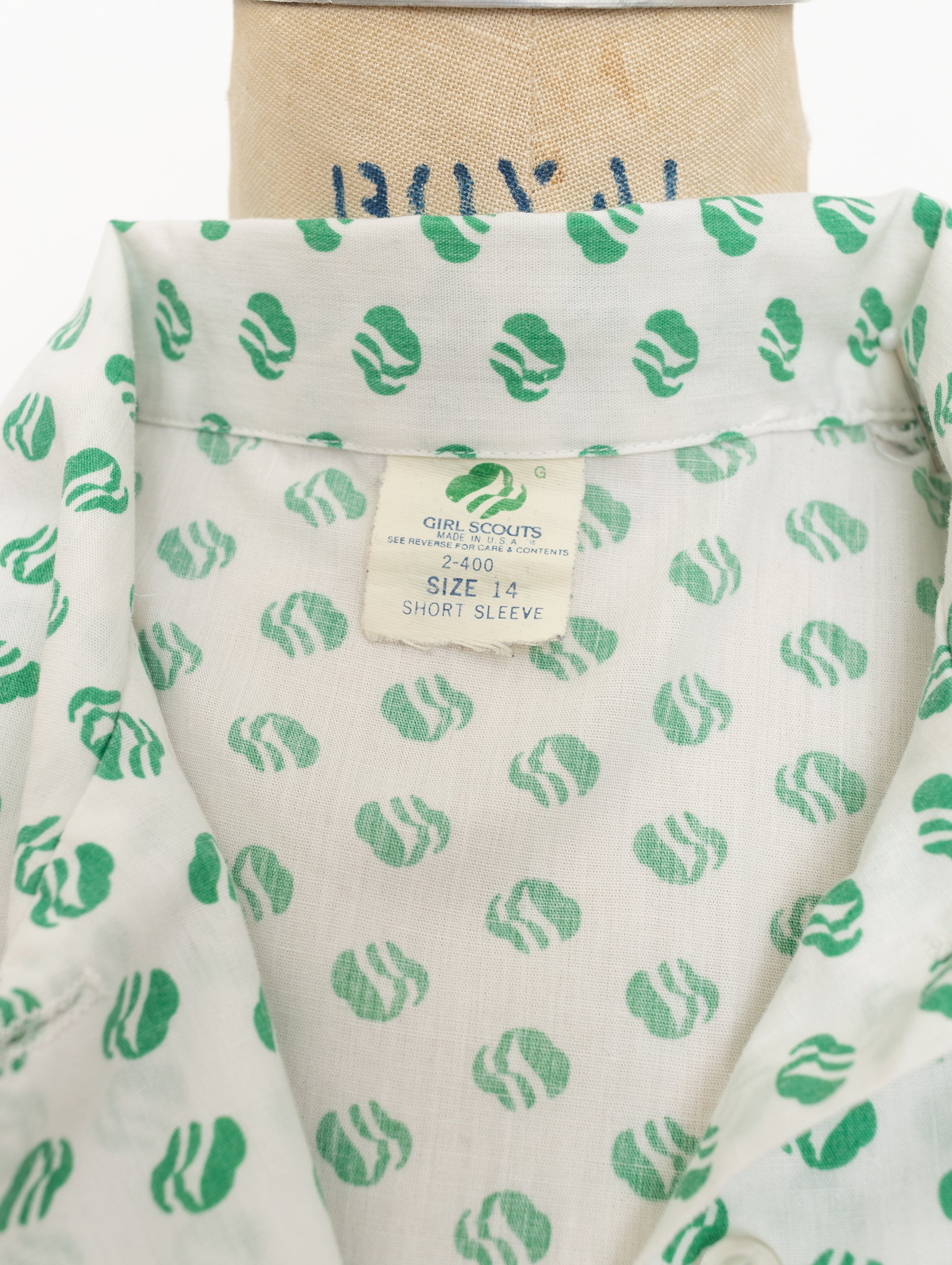 80s girl scout short sleeve shirt