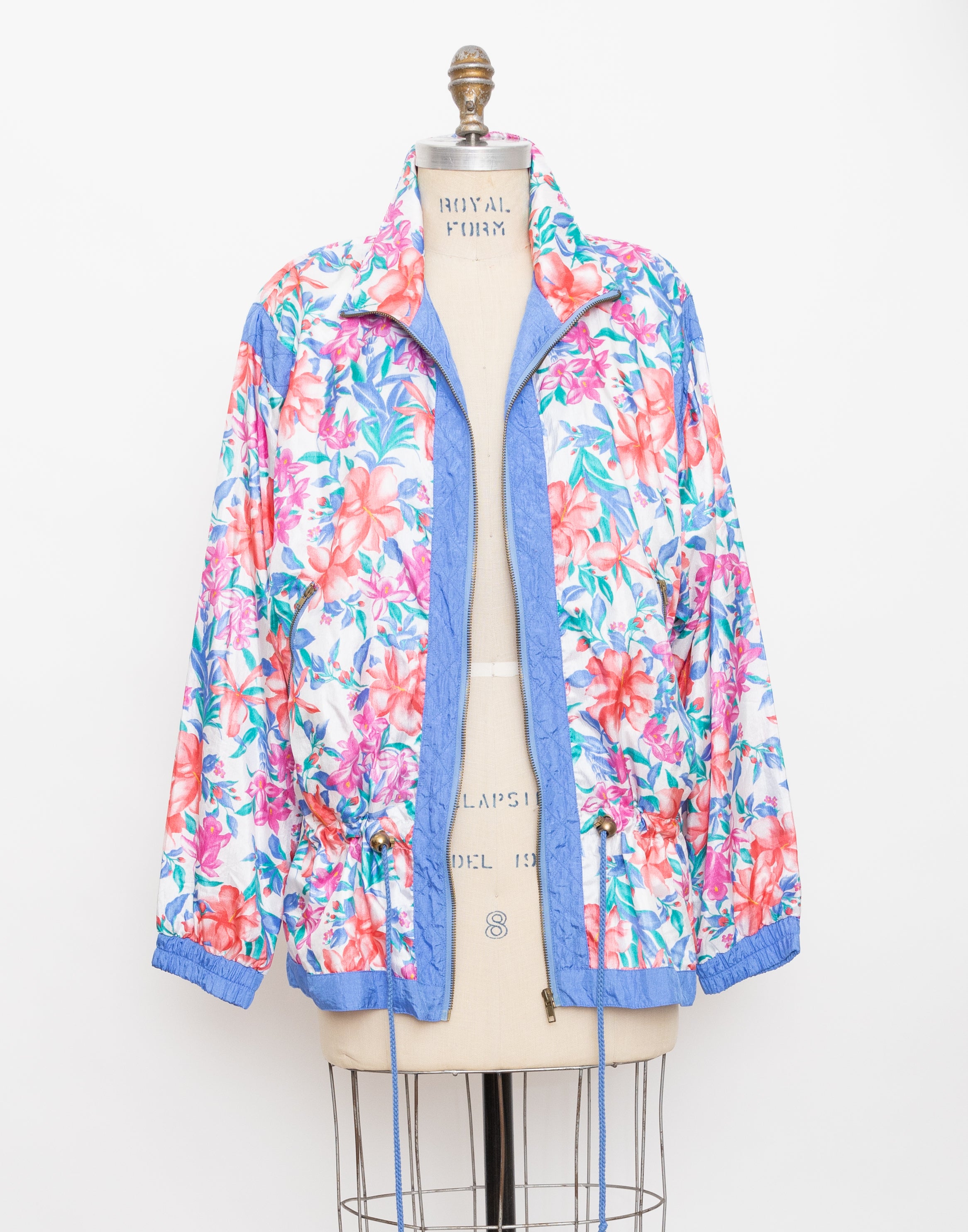 1990s tropical flower lightweight windbreaker 1