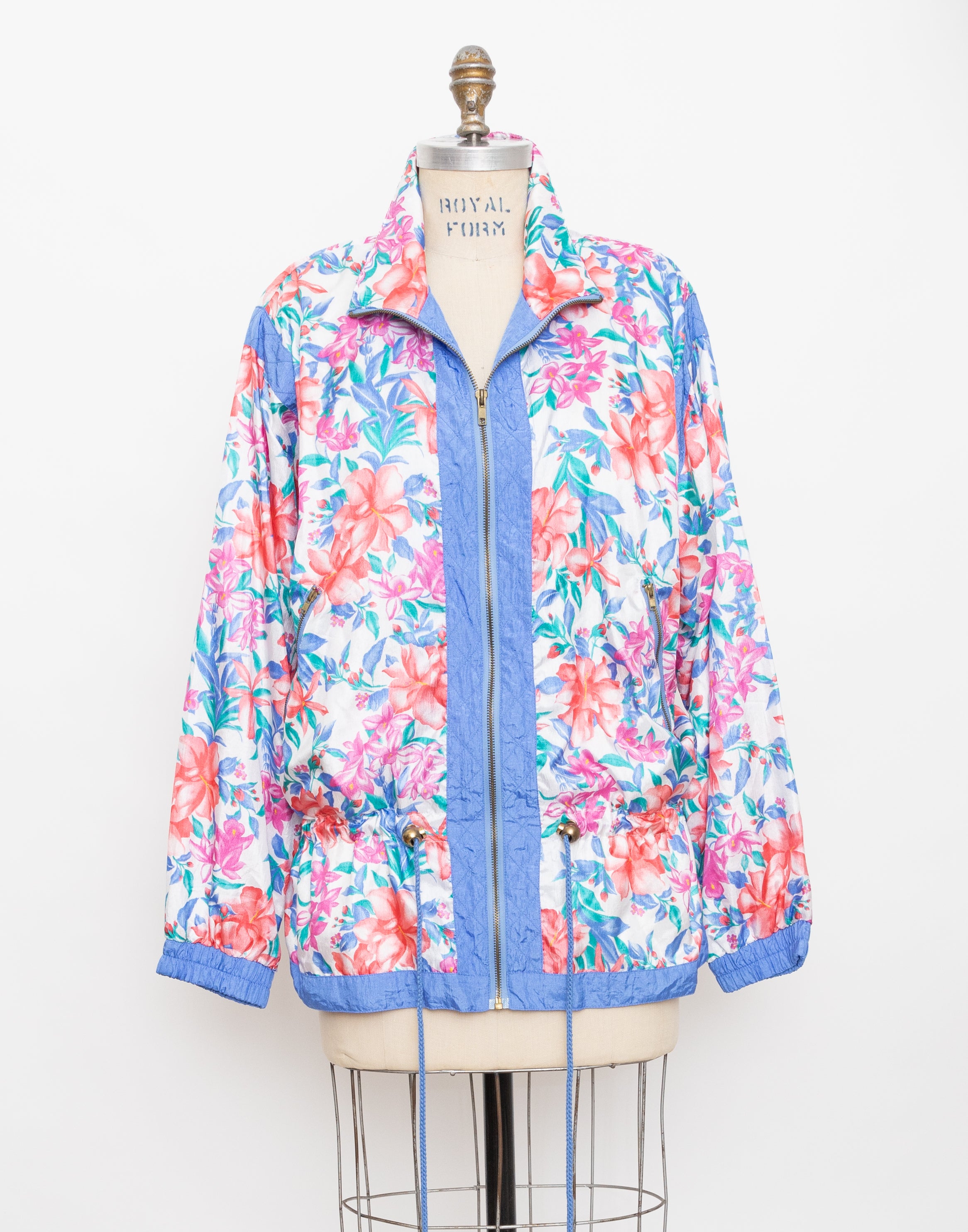 1990s tropical flower lightweight windbreaker 2