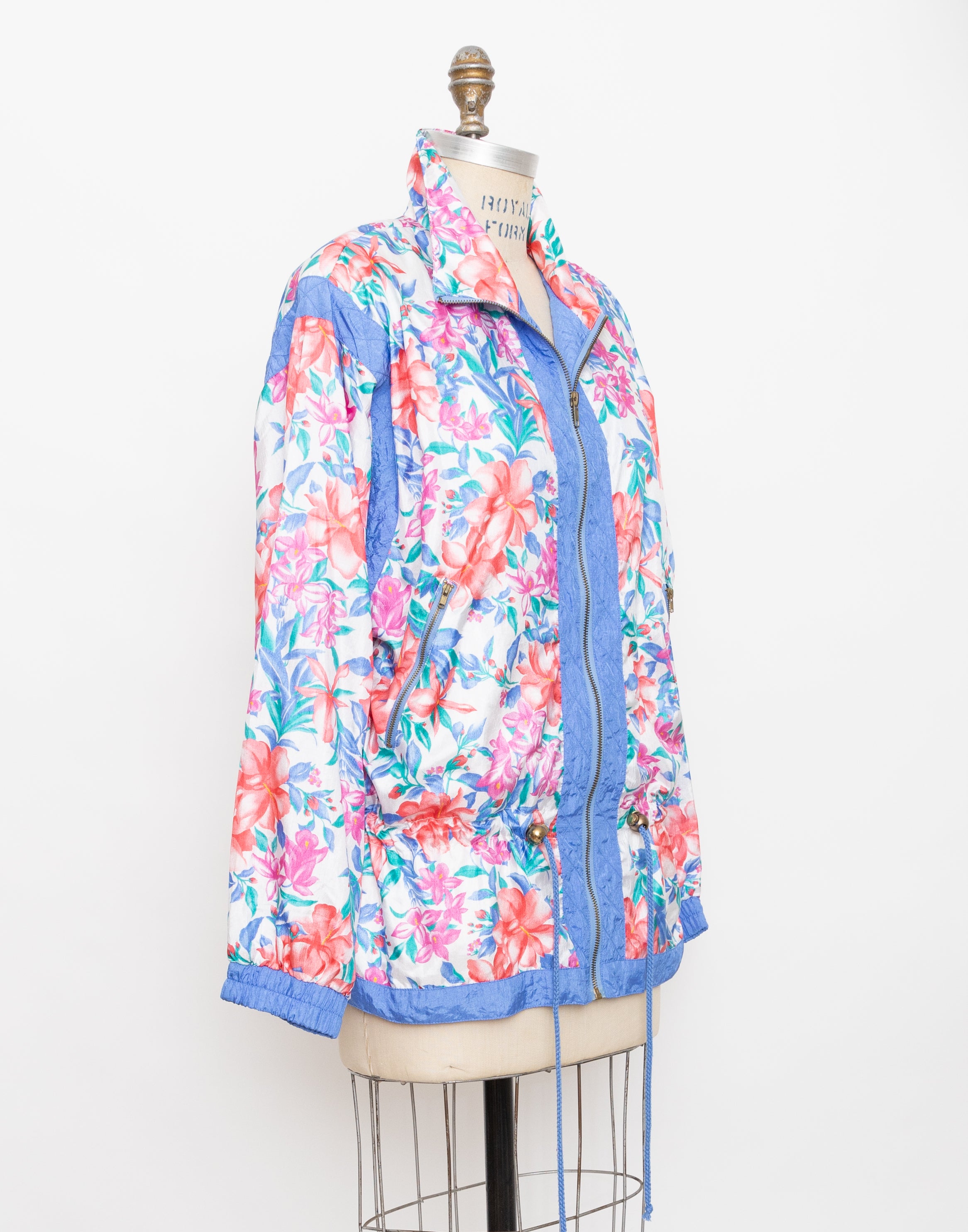1990s tropical flower lightweight windbreaker 3