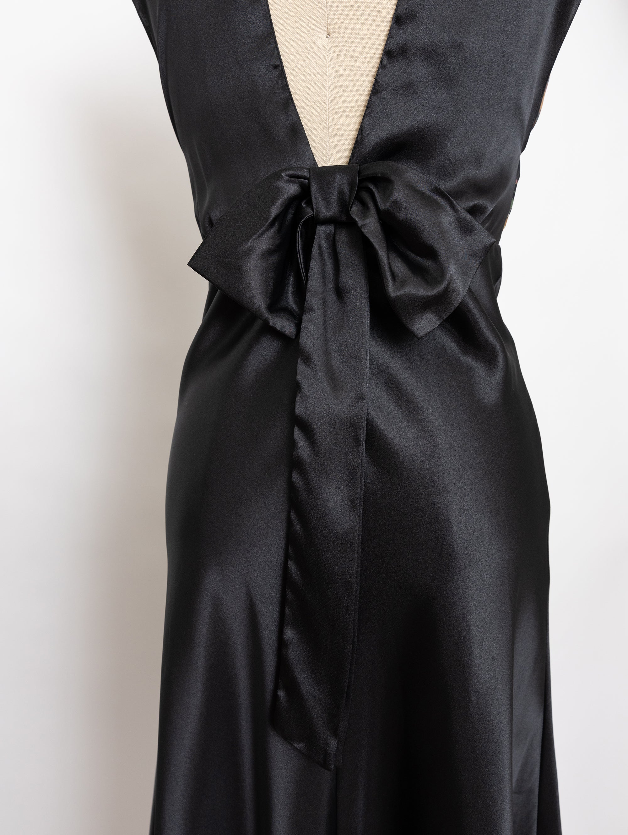 90s victorias secret black floral chiffon satin dress