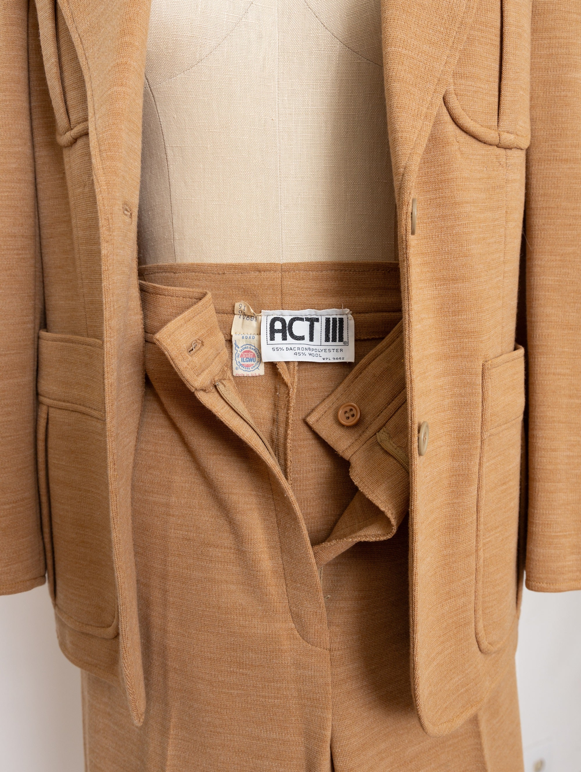 70s/80s beige suit set