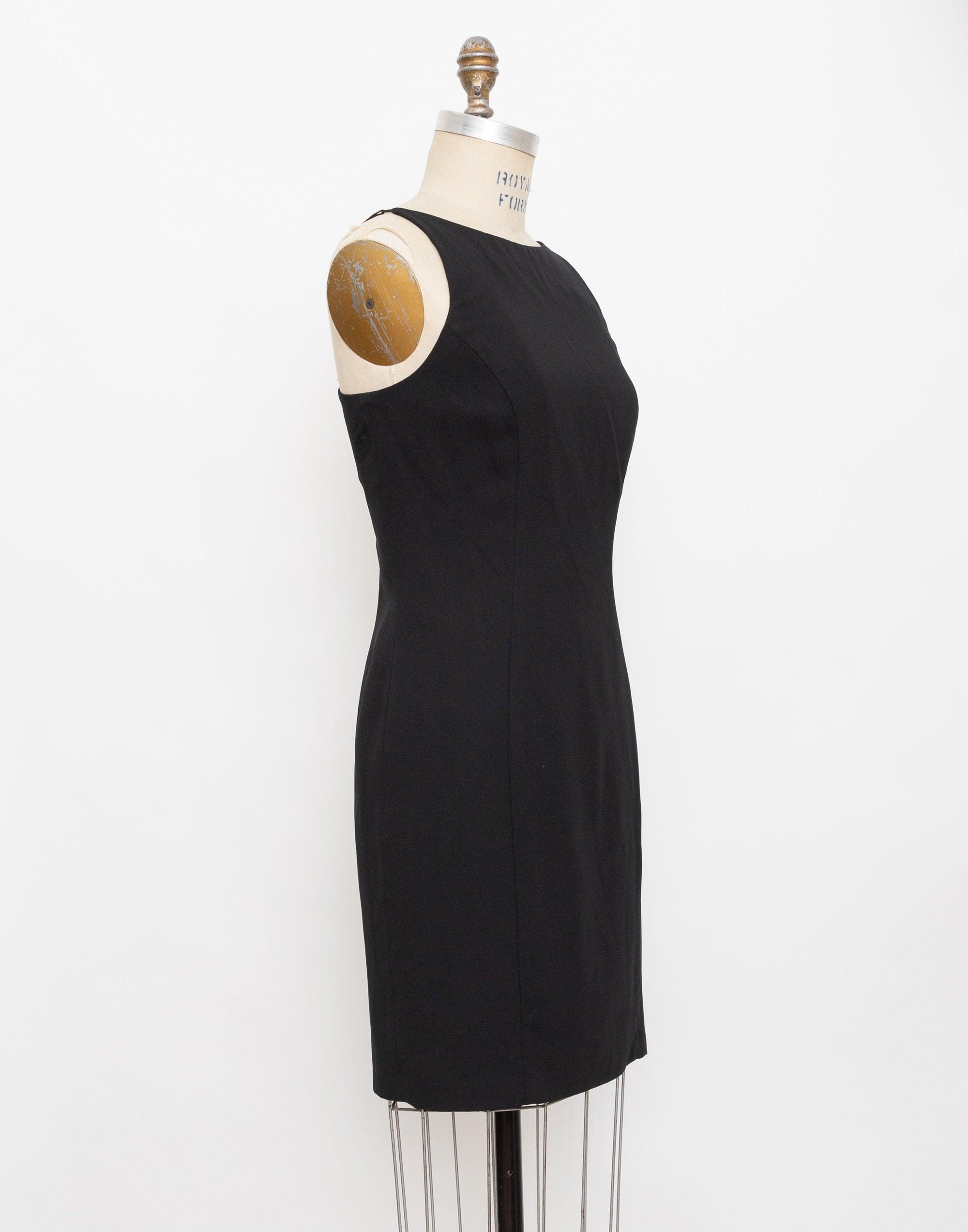 90s kathryn conover black and gold star dress
