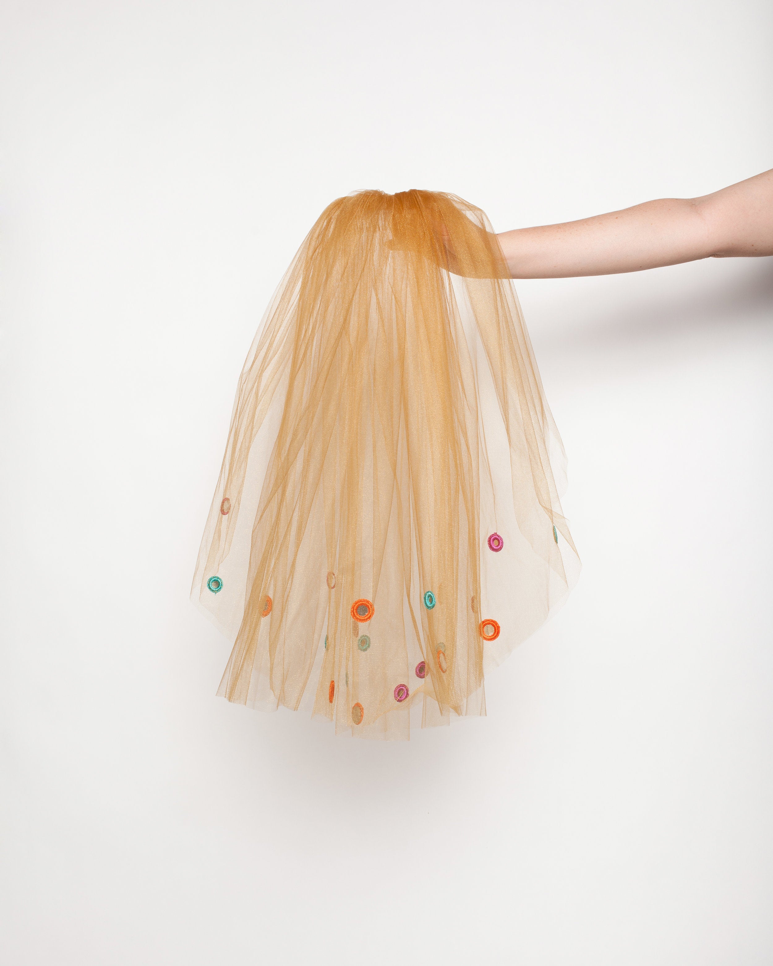 gold shisha mirrors wedding veil by miss tashina 2