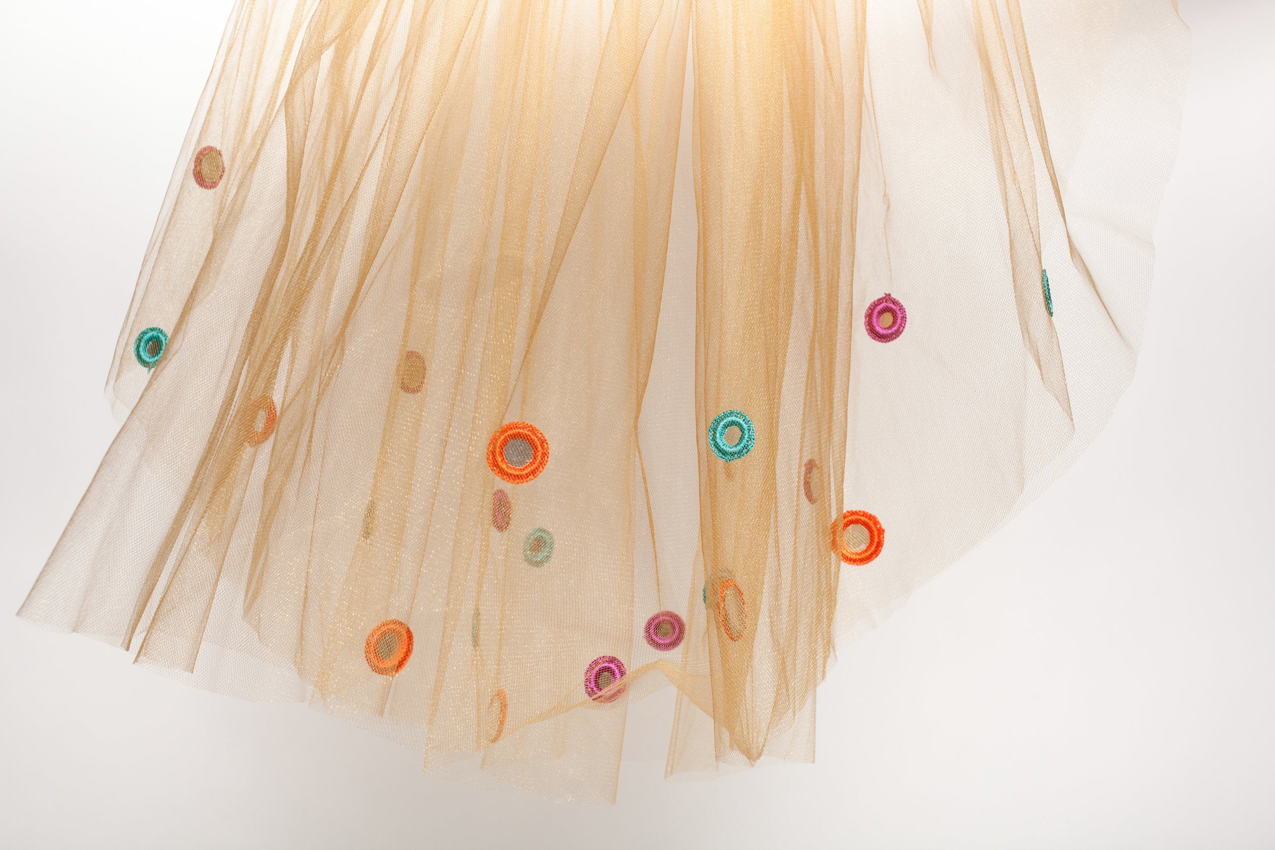 gold shisha mirrors wedding veil by miss tashina 3
